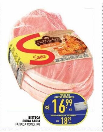 Mercantil Rodrigues Bisteca suina sadia kg oferta