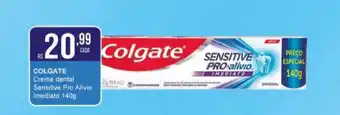 Maxxi Econômica Farmácias Colgate Creme Dental Sensitivo Pro Alivio Imediato 140g oferta