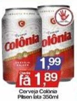 Supermercados Gricki Cerveja Colonia Pilsen lata 350ml oferta