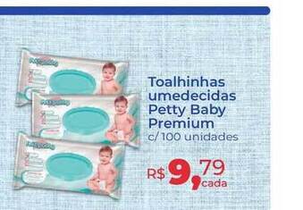 Hiper Farma Toalhinhas Umedecidas Petty Baby Premium oferta