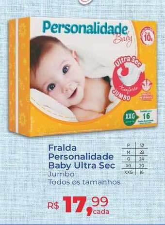 Fralda Personalidade Baby Ultra Sec
