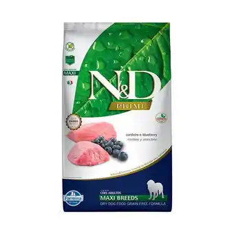 Petz Ração n&d prime para cães adultos de raças grandes sabor cordeiro e blueberry - 10,1kg oferta