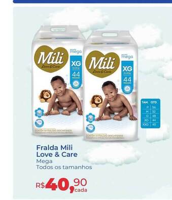 Hiper Farma Fralda Mili Love&care oferta