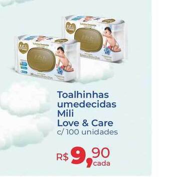Toalhinas Umedecidas Mili Love & Care