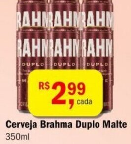 Ultrabox Cerveja Brahma Duplo Malte Lata 350ml oferta