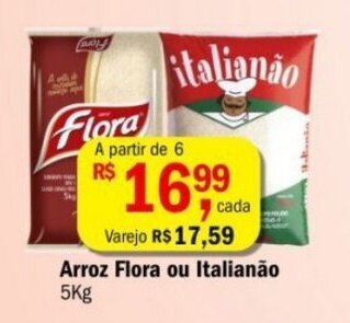 Ultrabox Arroz Flora ou Italianao 5kg oferta