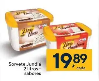 Sorvete Jundia 2L Sabores