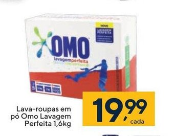 Coop Lava roupas em po Omo Lavagem perfeita 1.6kg oferta
