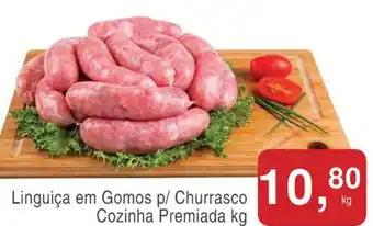 Mineirão Atacarejo Linguica em Gomos p/ Churrasco Cozinha Premiada 1kg oferta