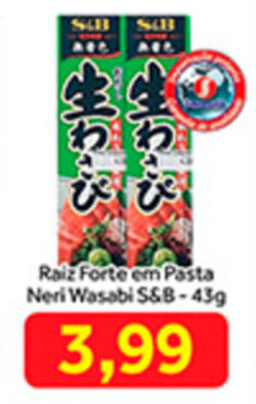 Raiz Forte em Pasta Neri Wasabi S&B 43g