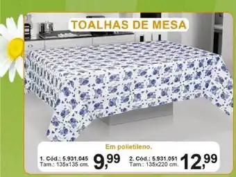 Toalhas De Mesa Em Polietileno 135x135cm