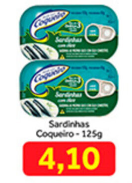 Shibata Supermercados Sardinhas Coqueiro 125g oferta