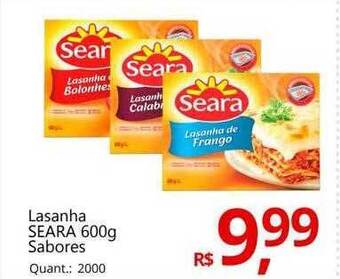 Supermercados Koch Lasanha seara sabores oferta