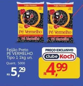 Feijão preto pé vermelho tipo 1