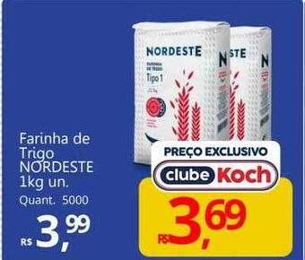 Supermercados Koch Farinha de trigo nordeste oferta