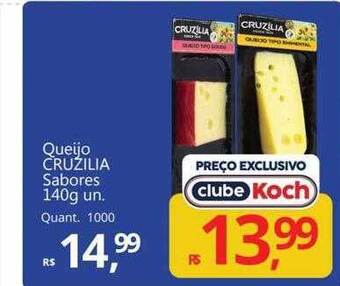 Supermercados Koch Queijo cruzilia sabores oferta