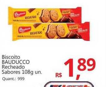 Supermercados Koch Biscoito bauducco recheado sabores oferta