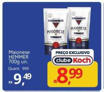 Supermercados Koch Maionese hemmer oferta