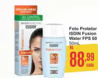 Drogaria Total Foto Protetor Isdin Fusion Water Fps 60 50ml oferta