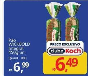Supermercados Koch Pão wickbold integral oferta
