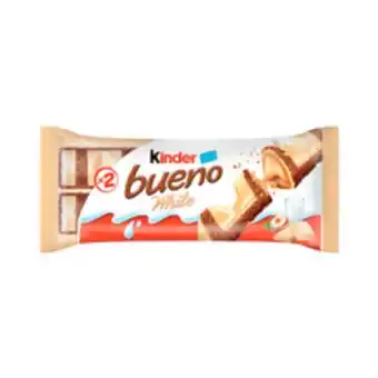 Chocolate branco kinder bueno 39g com 2 unidades
