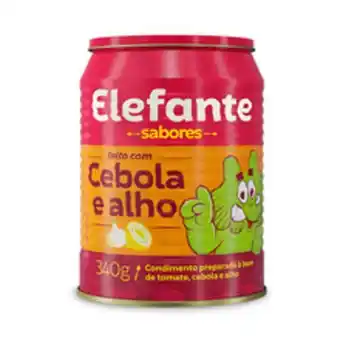 Supermercados Pague Menos Extrato de tomate elefante cebola/alho 340g oferta
