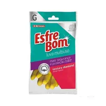 Rede Top Luva de latex multiuso esfrebom g embalagem 1 par oferta