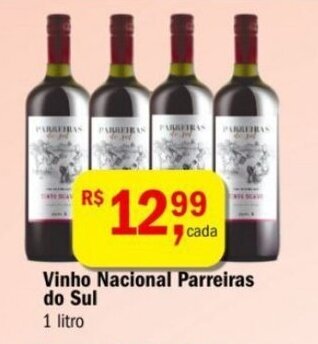 Ultrabox Vinho nacional Parreiras do Sul 1L oferta