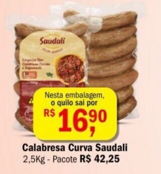 Ultrabox Calabresa Curva Saudali 2.5kg oferta