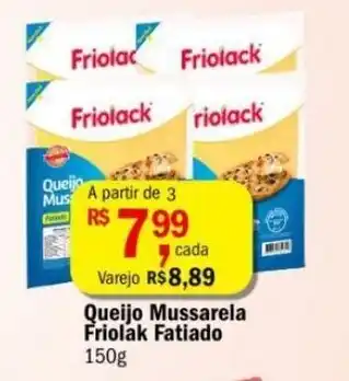 Ultrabox Queijo Mussarela Friolak Fat 150g oferta