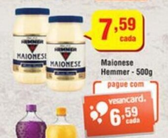 Veran Supermercados Maionese Hemmer 500g oferta