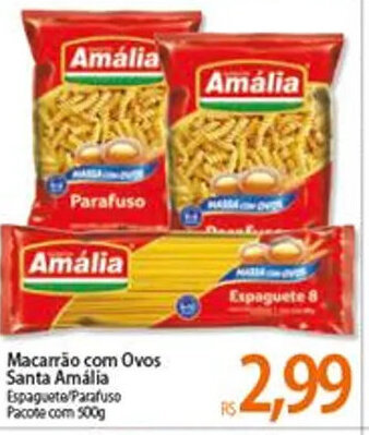 Macarrao com ovos Santa Amalia 500g