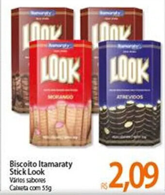 Atacadão Biscoito Itamaraty Stick Look 55g oferta