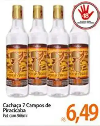 Atacadão Cachaca 7 Campos de Piracicaba 966ml oferta