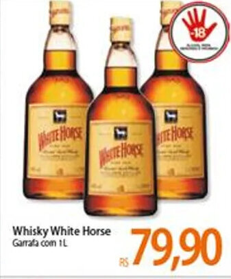 Atacadão Whisky White Horse 1L oferta