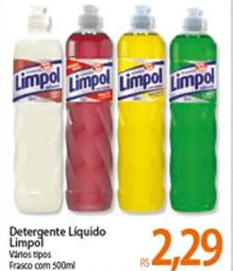 Atacadão Detergente liquido Limpol 500ml oferta