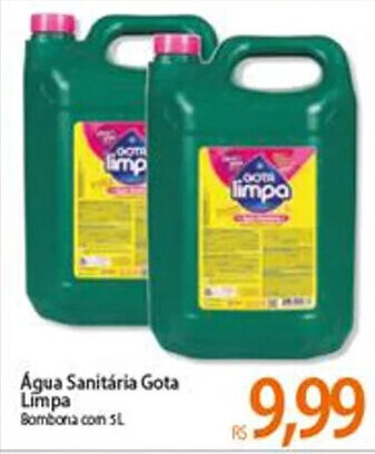 Atacadão Agua Sanitaria Gota Limpa 5L oferta