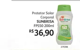 PoupaFarma Protetor Solar Corporal Sunbrisa Fps50 200ml oferta