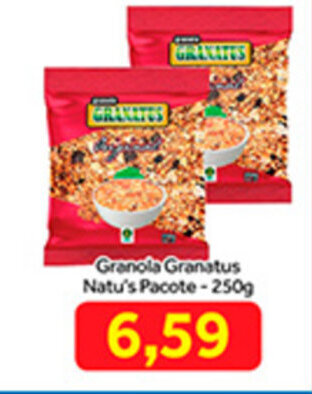 Shibata Supermercados Granola Granatus Natu's Pacote 250g oferta