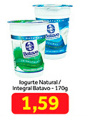 Shibata Supermercados Iogurte Natural / Integral Batavo 170g oferta