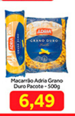 Macarrao Adria Grano Duro Pacote 500g