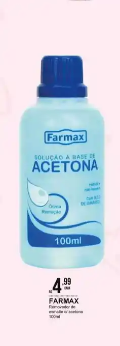 Maxxi Econômica Farmácias Farmax Removedor De Esmalte C Acetona 100ml oferta