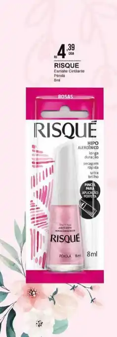 Risqué Esmalte Cintilante Pérola 8ml