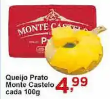 Queijo Prato Monte Castelo cada 100g