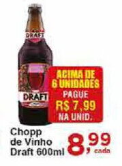 Rossi Supermercado Chopp de Vinho Draft 600ml oferta