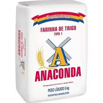 Farinha de trigo tipo 1 anaconda 5kg