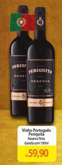 Atacadão Vinho português periquita oferta