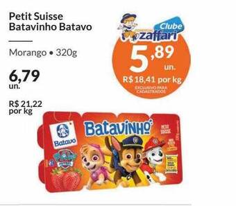 Zaffari Petit suisse batavinho batavo oferta