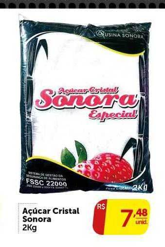 Açucar cristal sonora