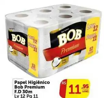 Papel higiênico bob premium f d 30m lv 12 pg 11